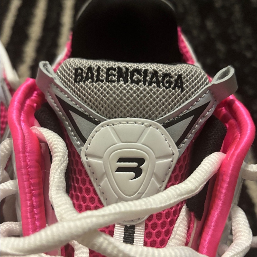 Balenciaga Pink White Gray Track Sneakers - Picture 3 of 6